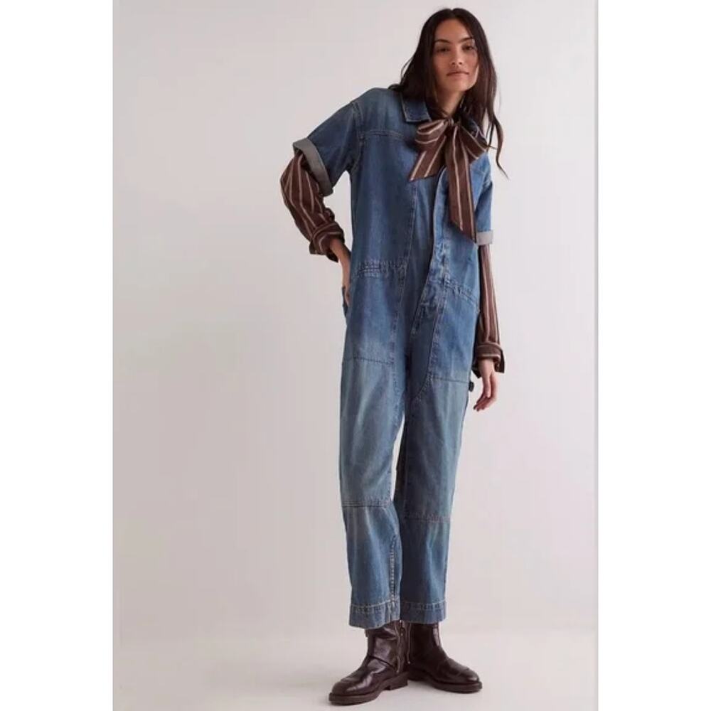 Free People We The Free Golden Days Jumpsuit XS NEW